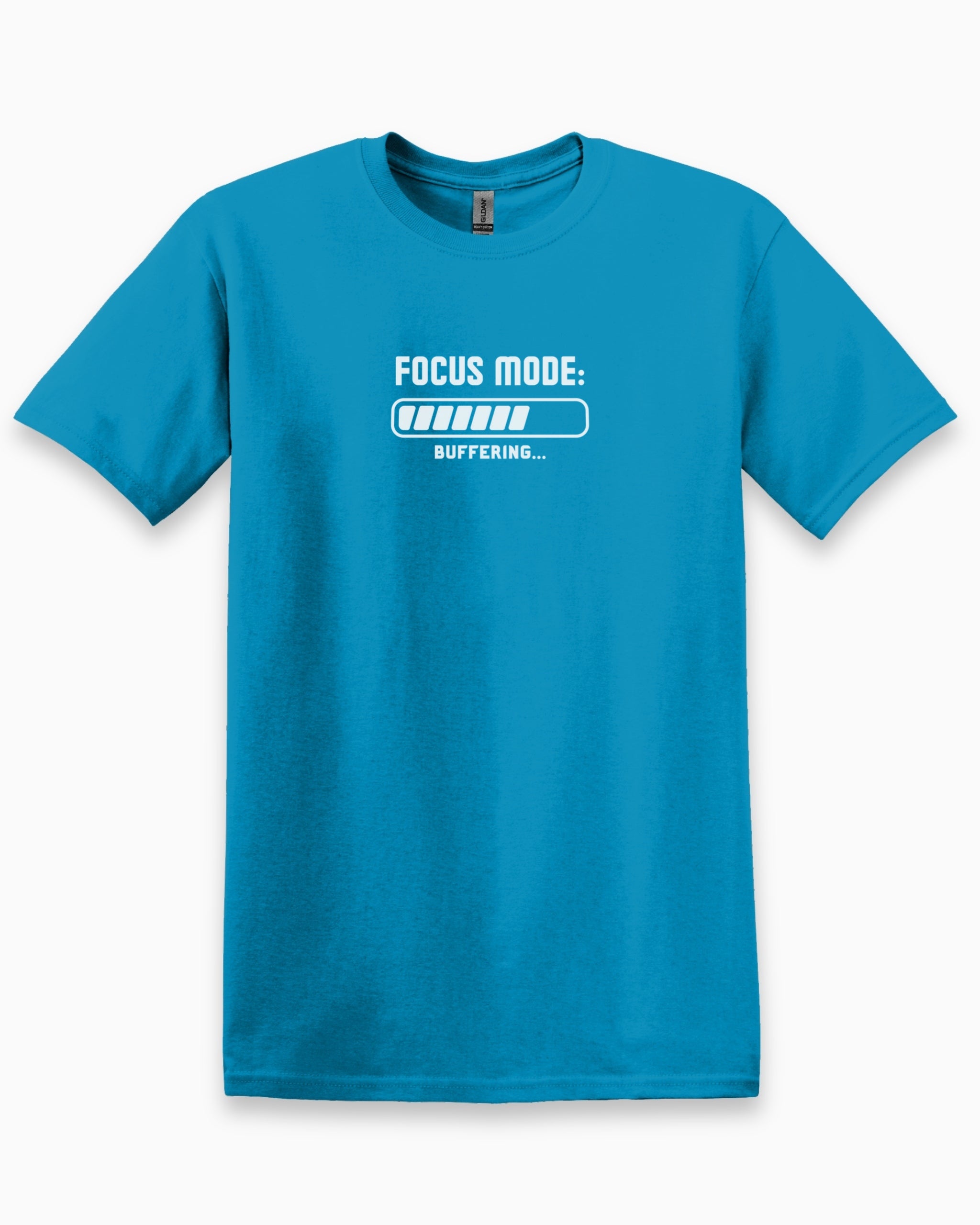 ADHD Focus Mode Buffering Tee-Sapphire-Neurodiversity, ADHD & Autism Awareness & Acceptance T-Shirt by Daily Bloom