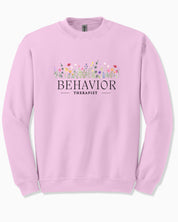 Behavior Therapist Floral Sweatshirt