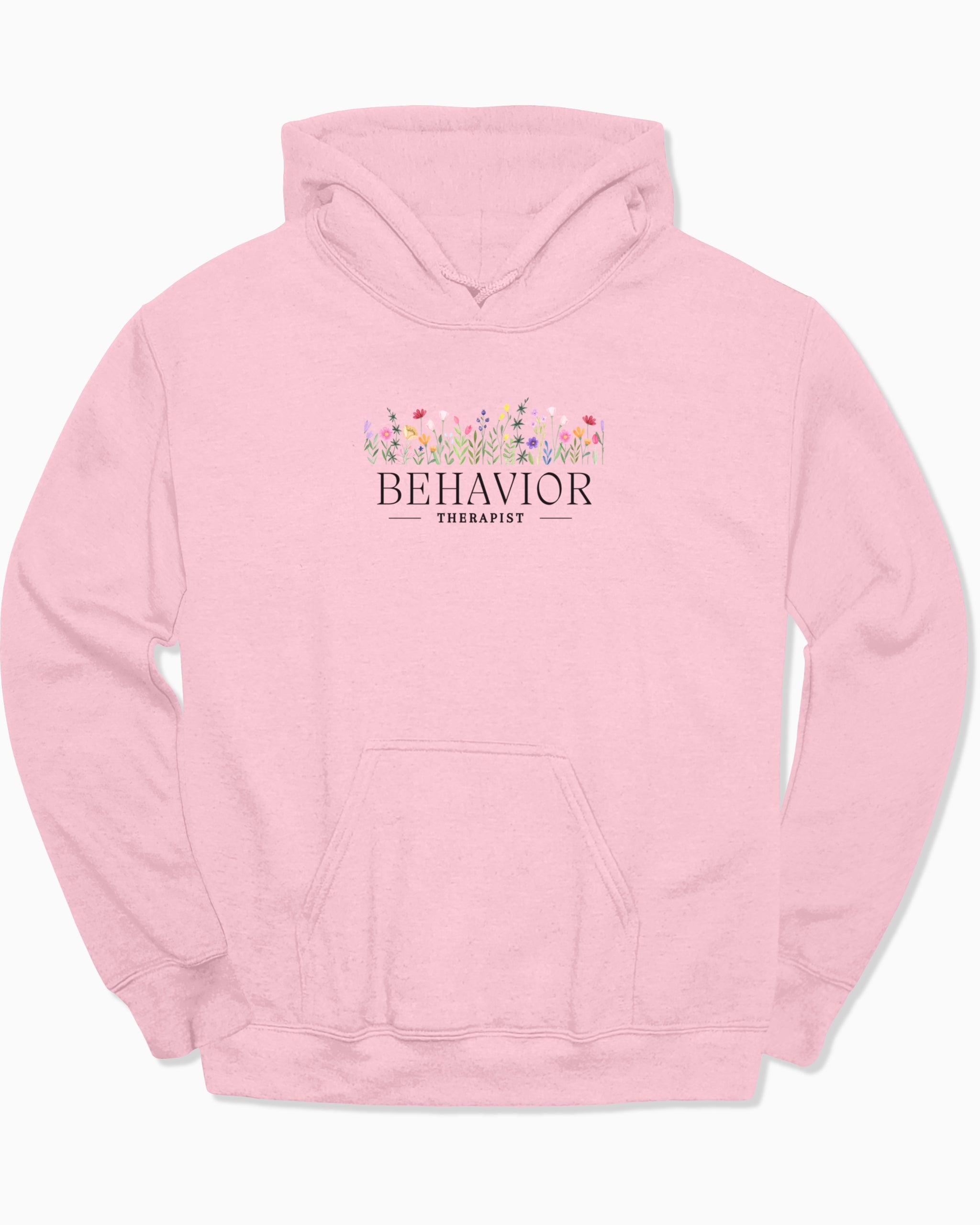 Behavior Therapist Floral Hoodie