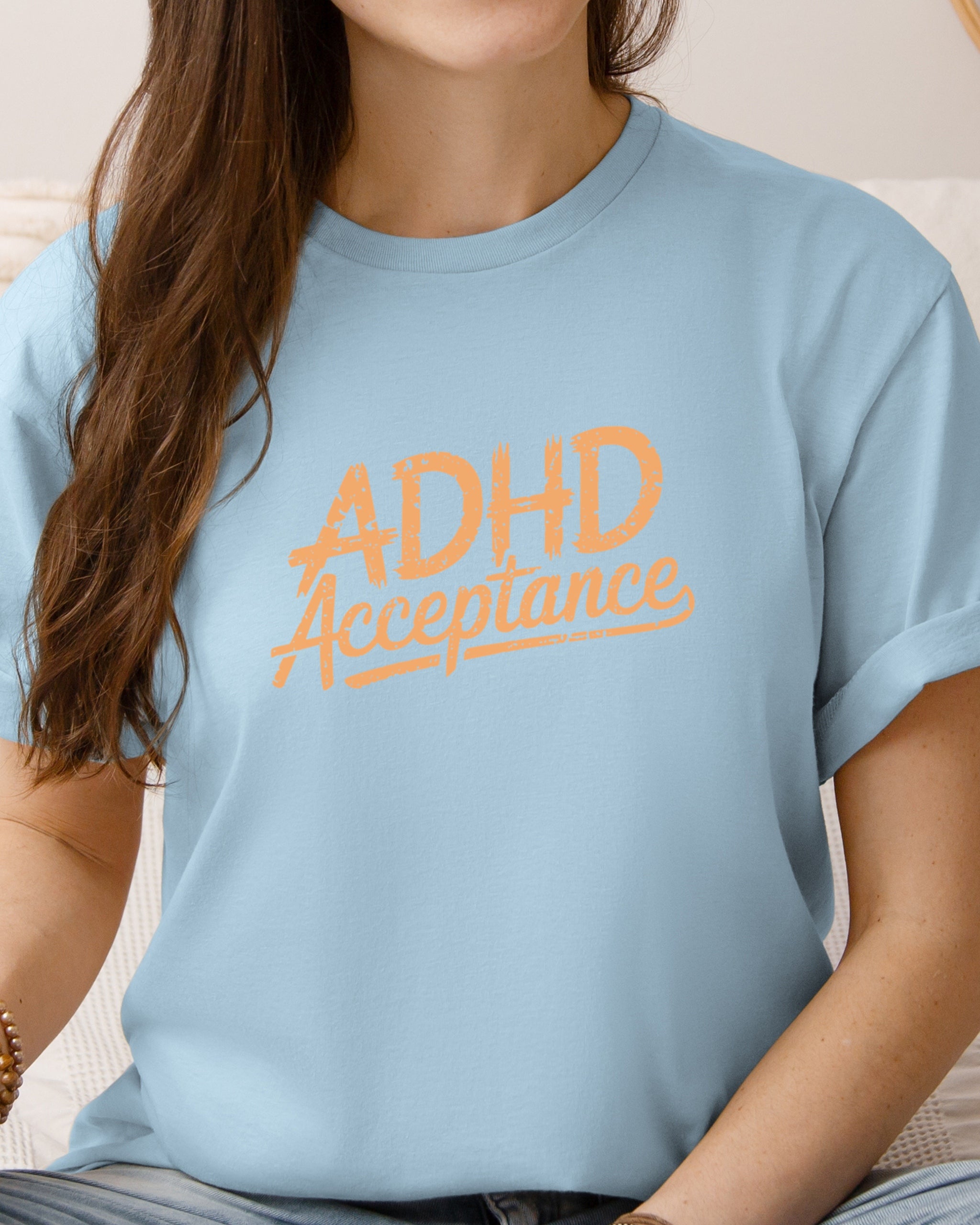 ADHD Acceptance Grunge Style Tee-Neurodiversity, ADHD & Autism Awareness & Acceptance T-Shirt by Daily Bloom