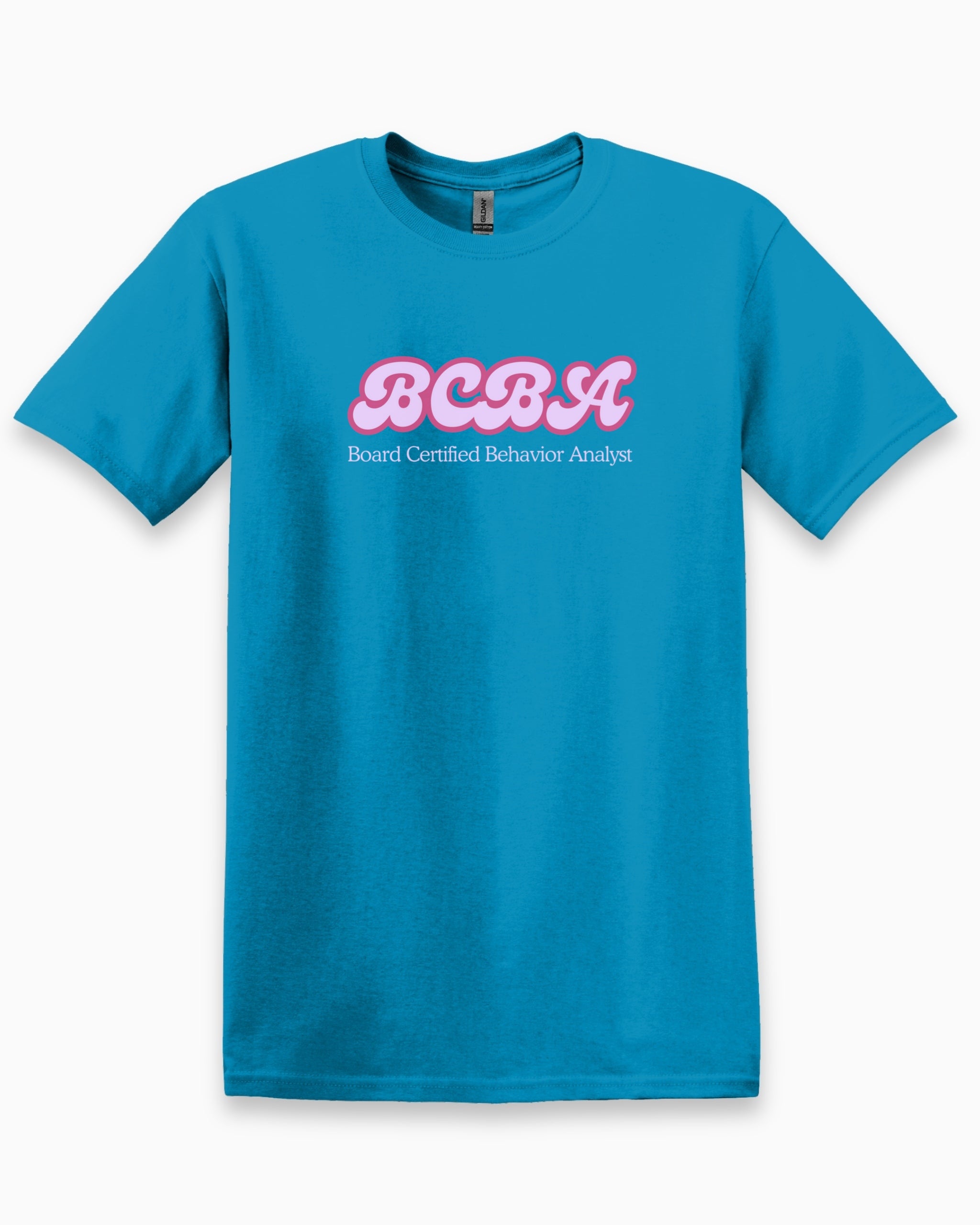 BCBA Groovy Tee-Sapphire-Neurodiversity, ADHD & Autism Awareness & Acceptance T-Shirt by Daily Bloom