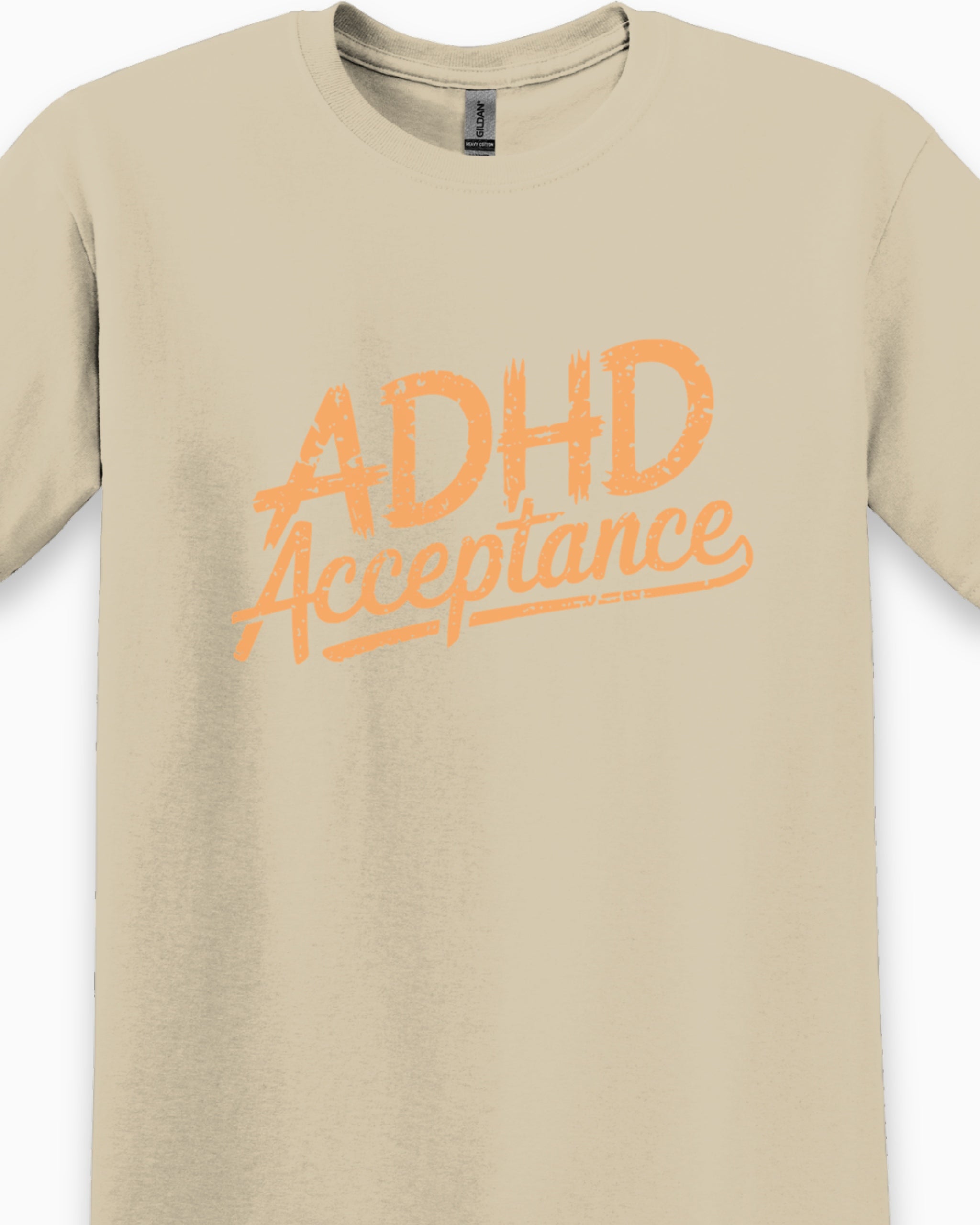 ADHD Acceptance Grunge Style Tee-Neurodiversity, ADHD & Autism Awareness & Acceptance T-Shirt by Daily Bloom