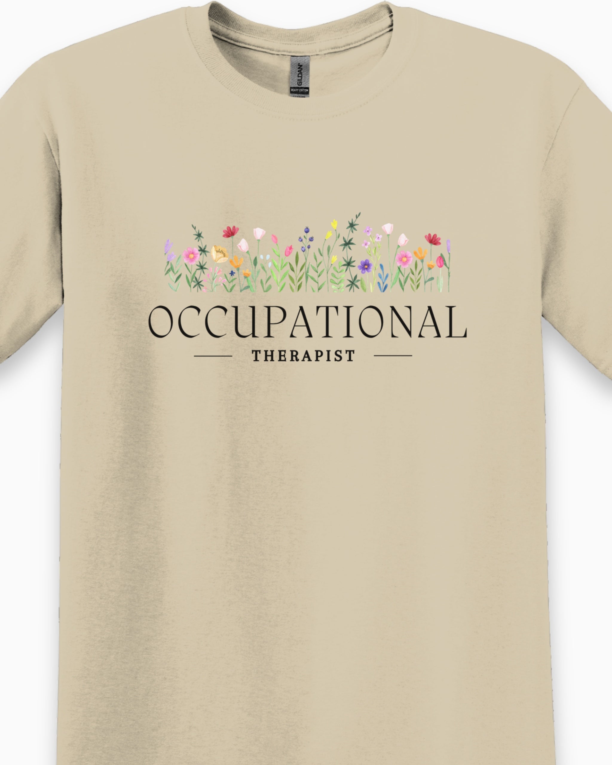 Occupational Therapist Floral Tee-Neurodiversity, ADHD & Autism Awareness & Acceptance T-Shirt by Daily Bloom