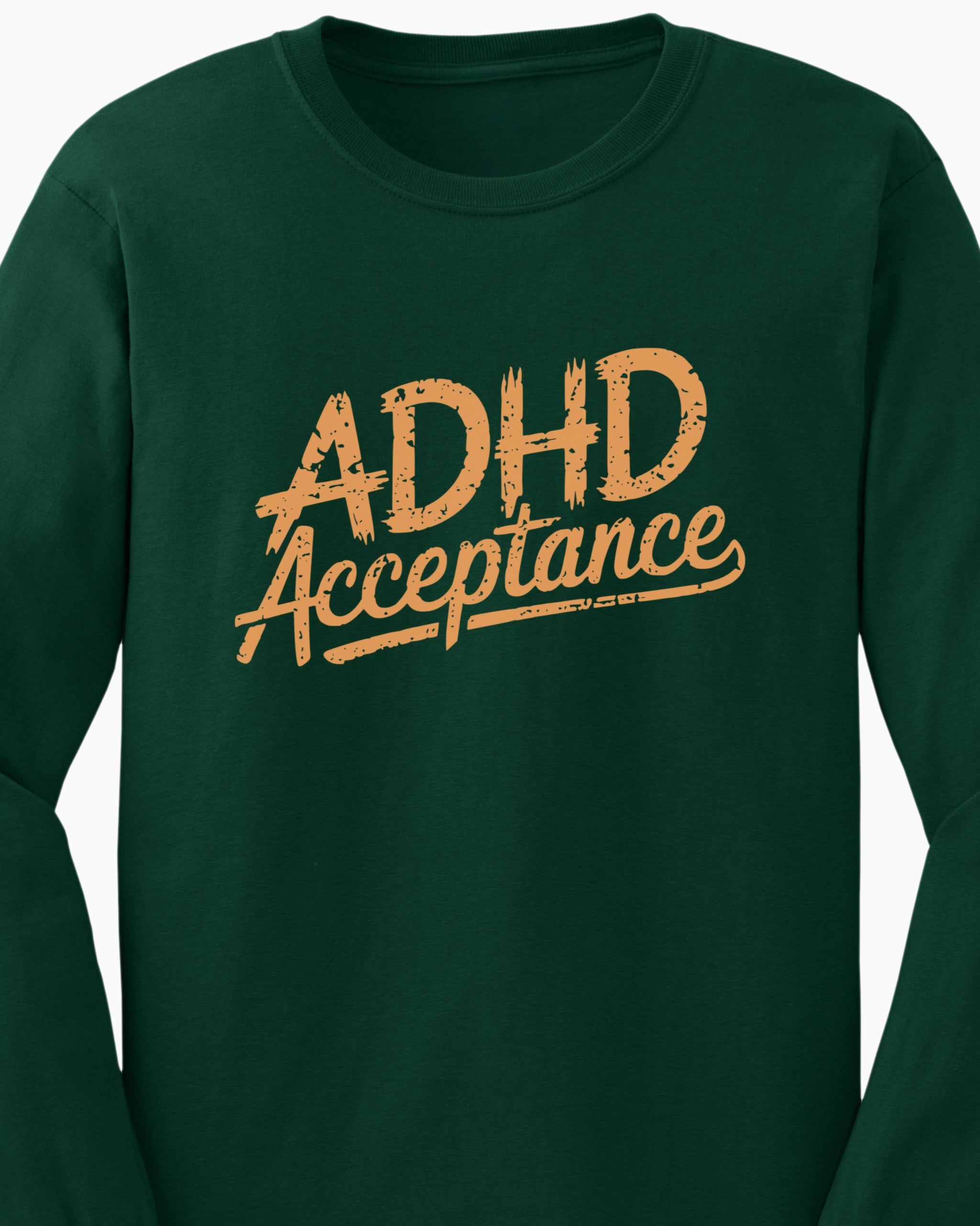 ADHD Acceptance Grunge Style Long Sleeve T-Shirt