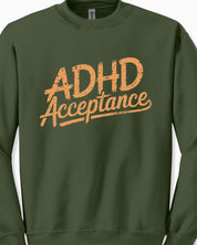 ADHD Acceptance Grunge Style Sweatshirt