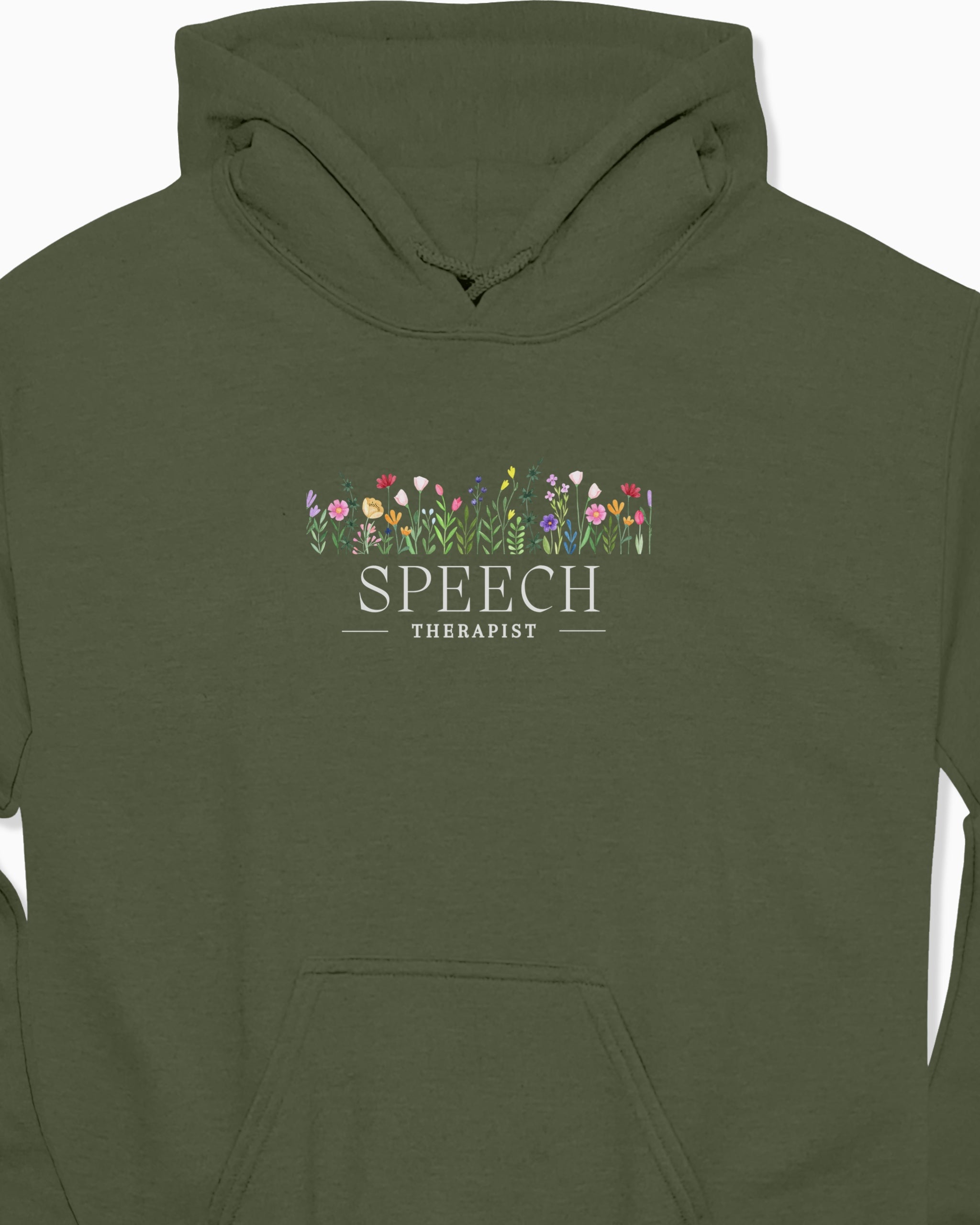 Speech Therapist Floral Hoodie