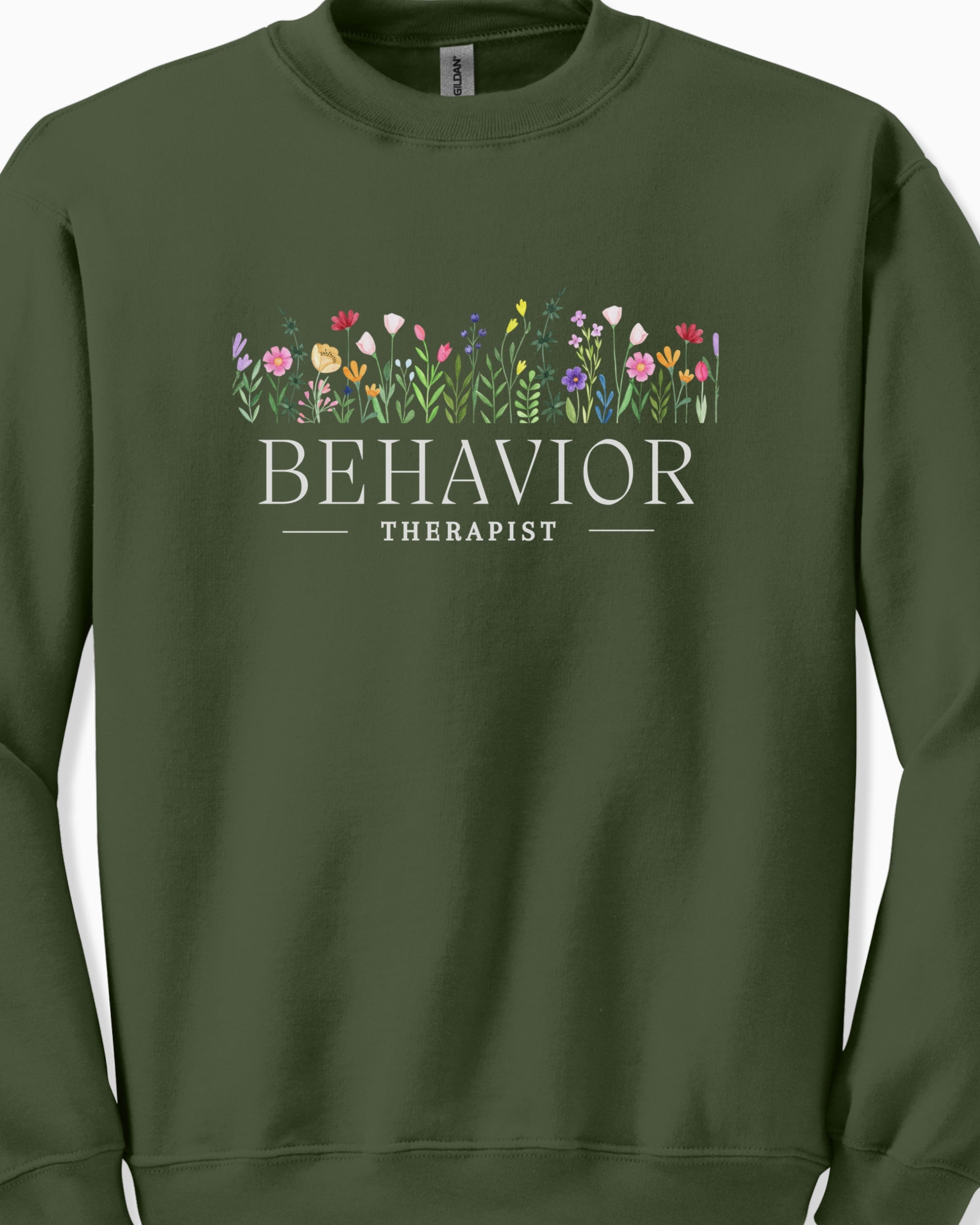 Behavior Therapist Floral Sweatshirt