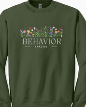 Behavior Analyst Floral Sweatshirt