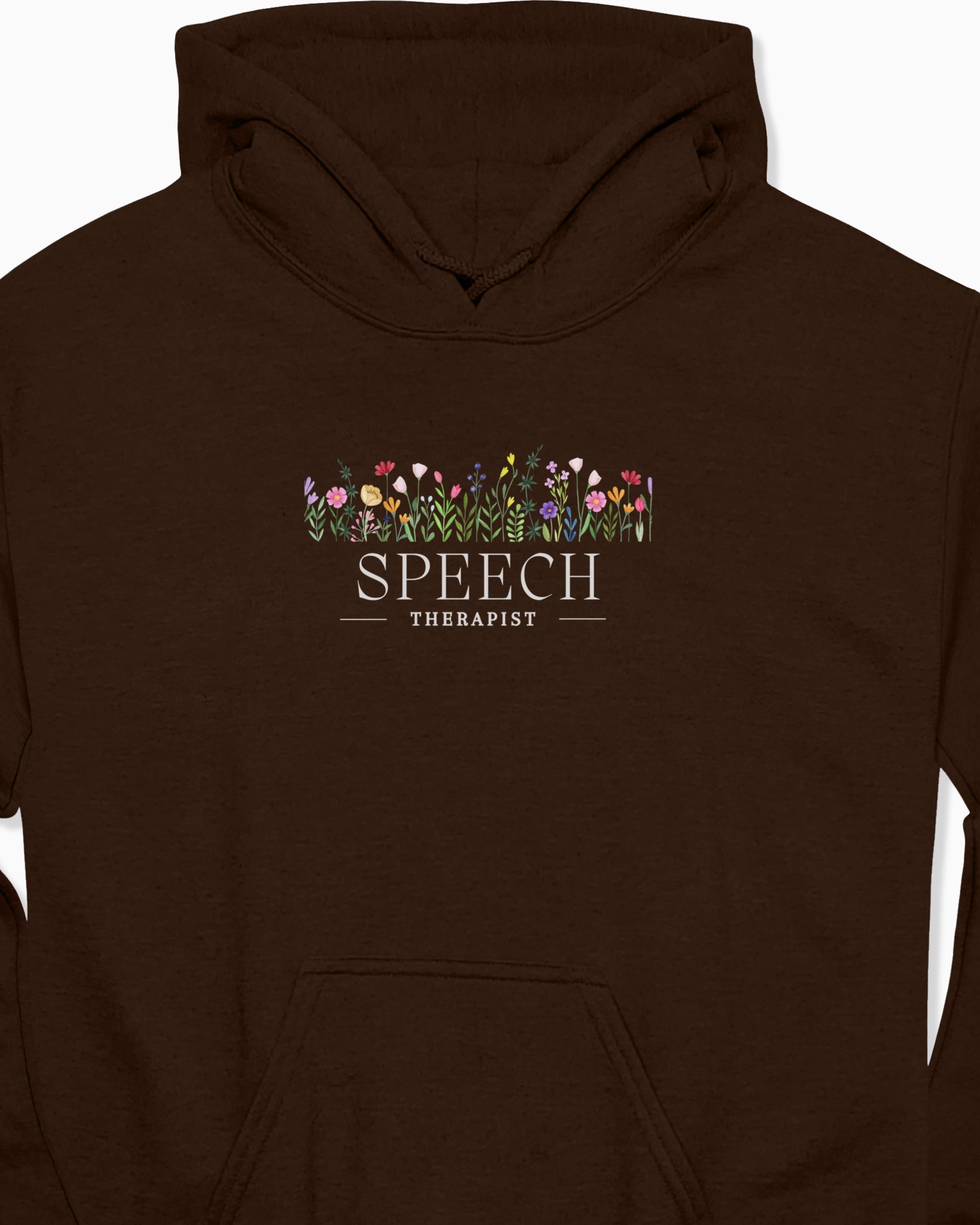 Speech Therapist Floral Hoodie