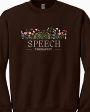 Speech Therapist Floral Sweatshirt