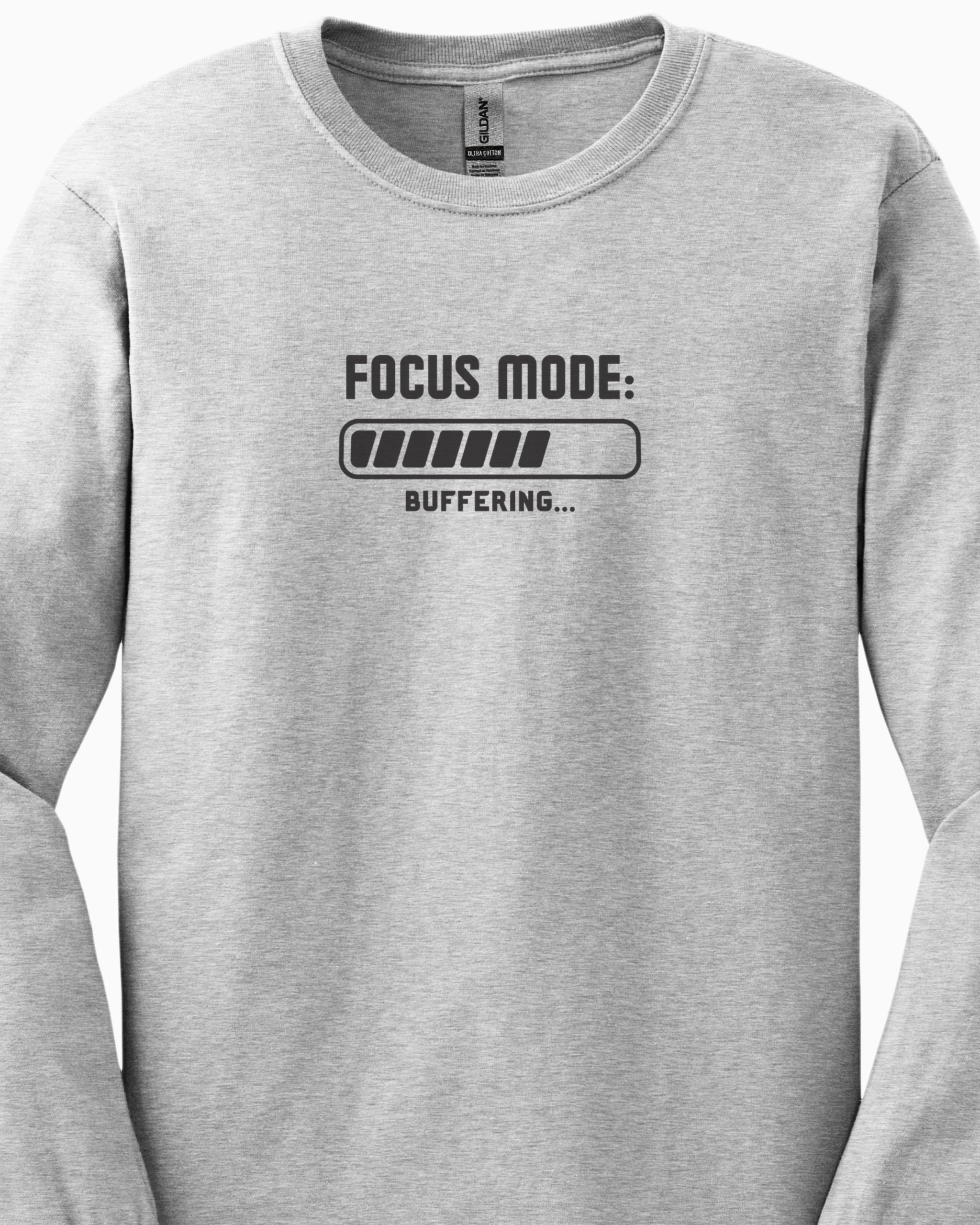 ADHD Focus Mode Buffering Long Sleeve T-Shirt