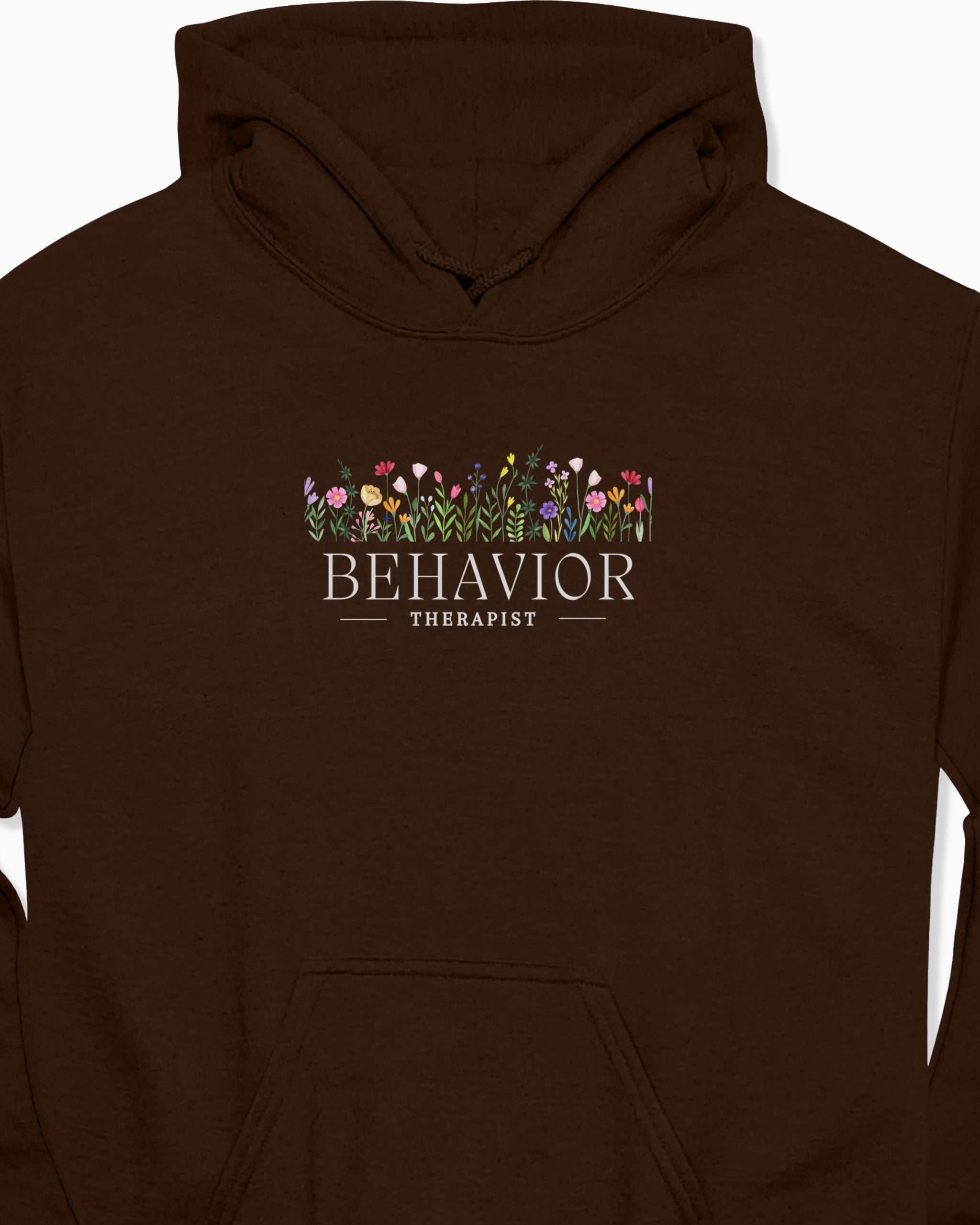 Behavior Therapist Floral Hoodie