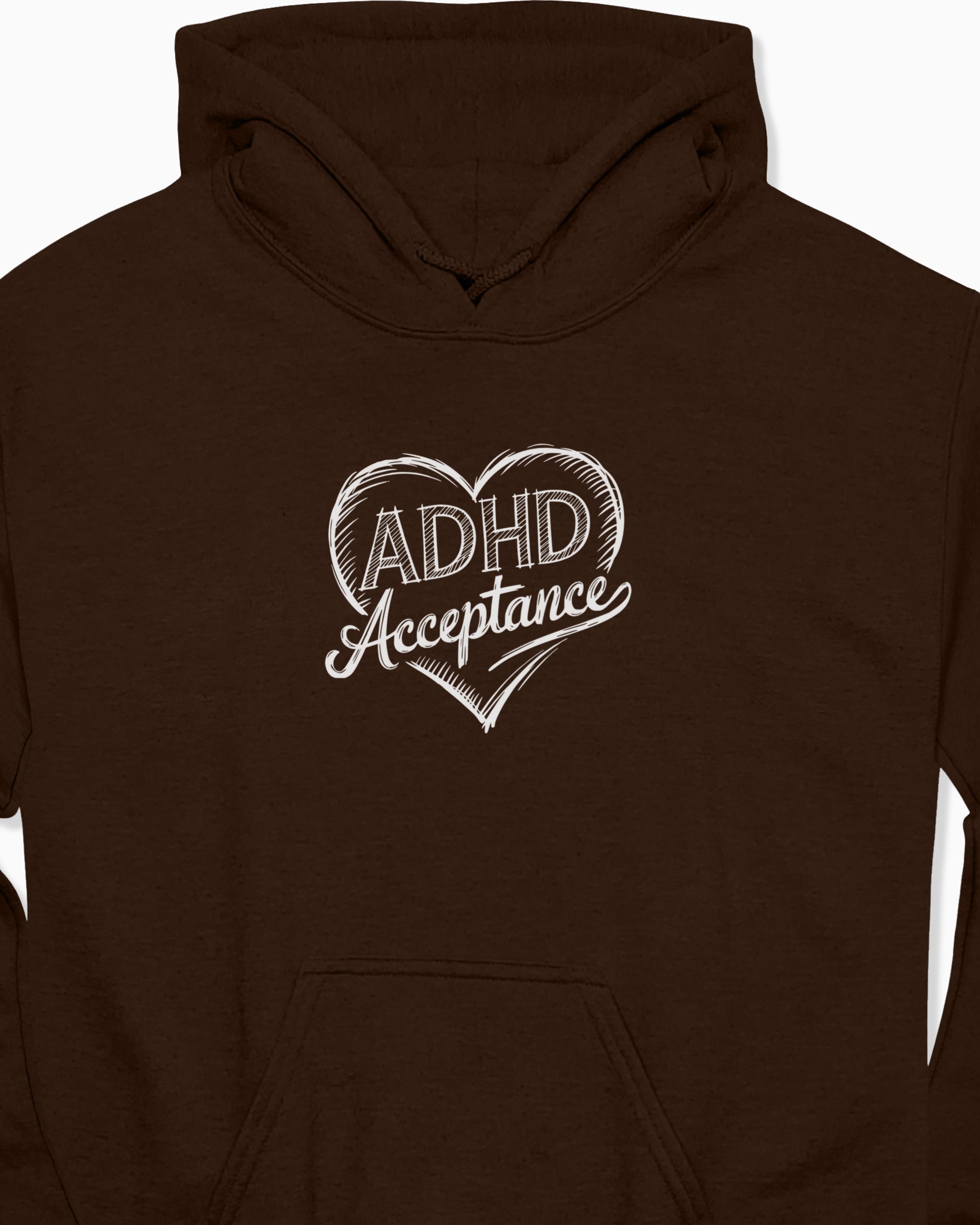 ADHD Acceptance Love Heart Sketch Hoodie