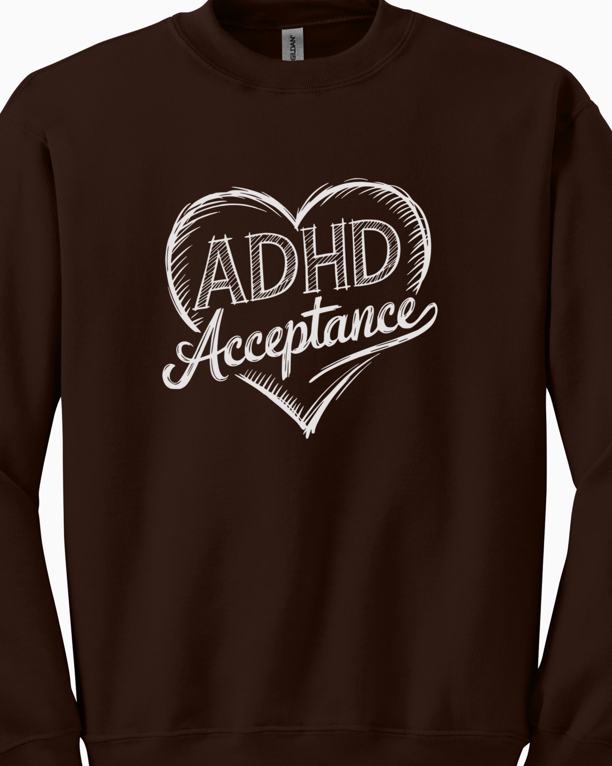 ADHD Acceptance Love Heart Sketch Sweatshirt