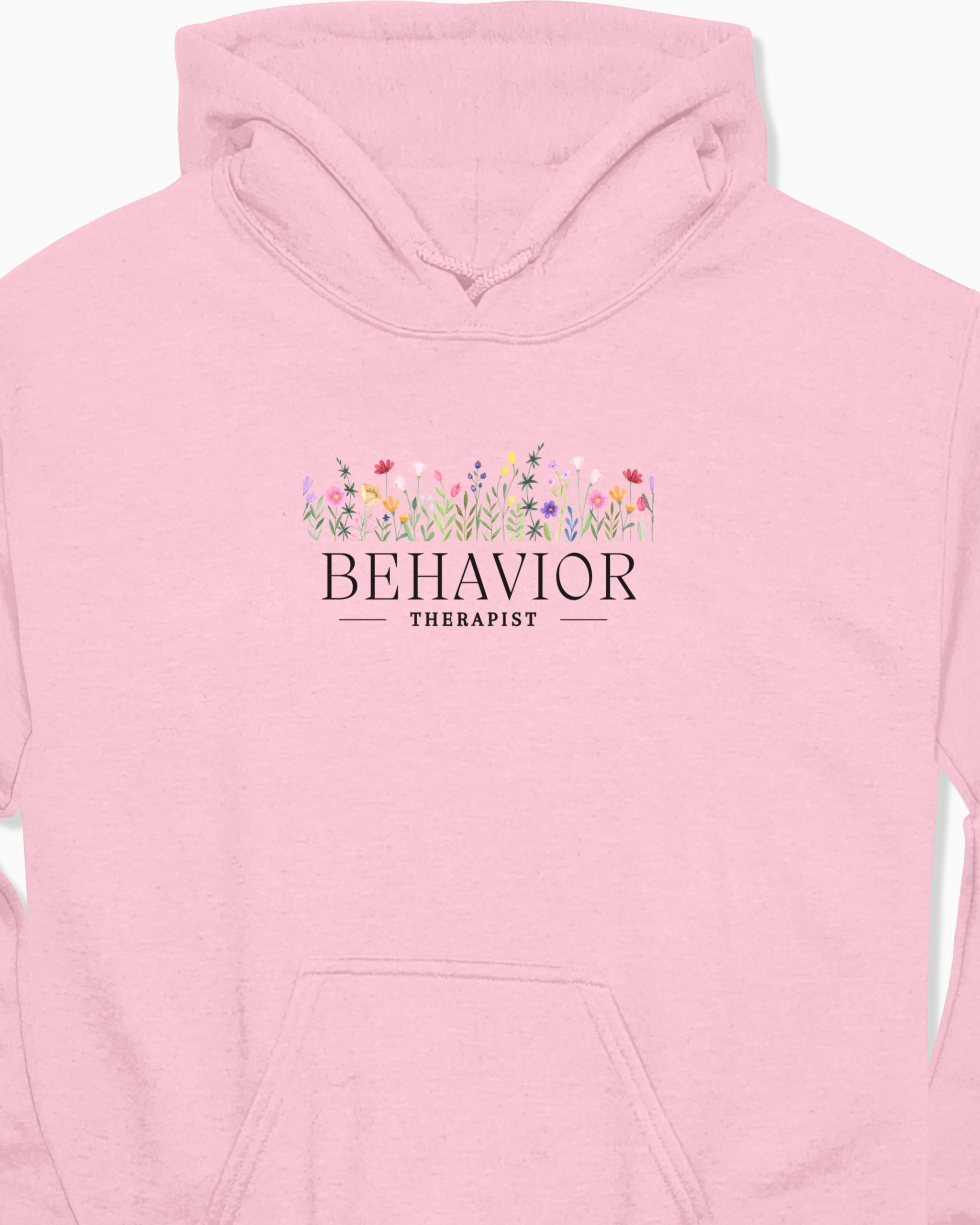 Behavior Therapist Floral Hoodie