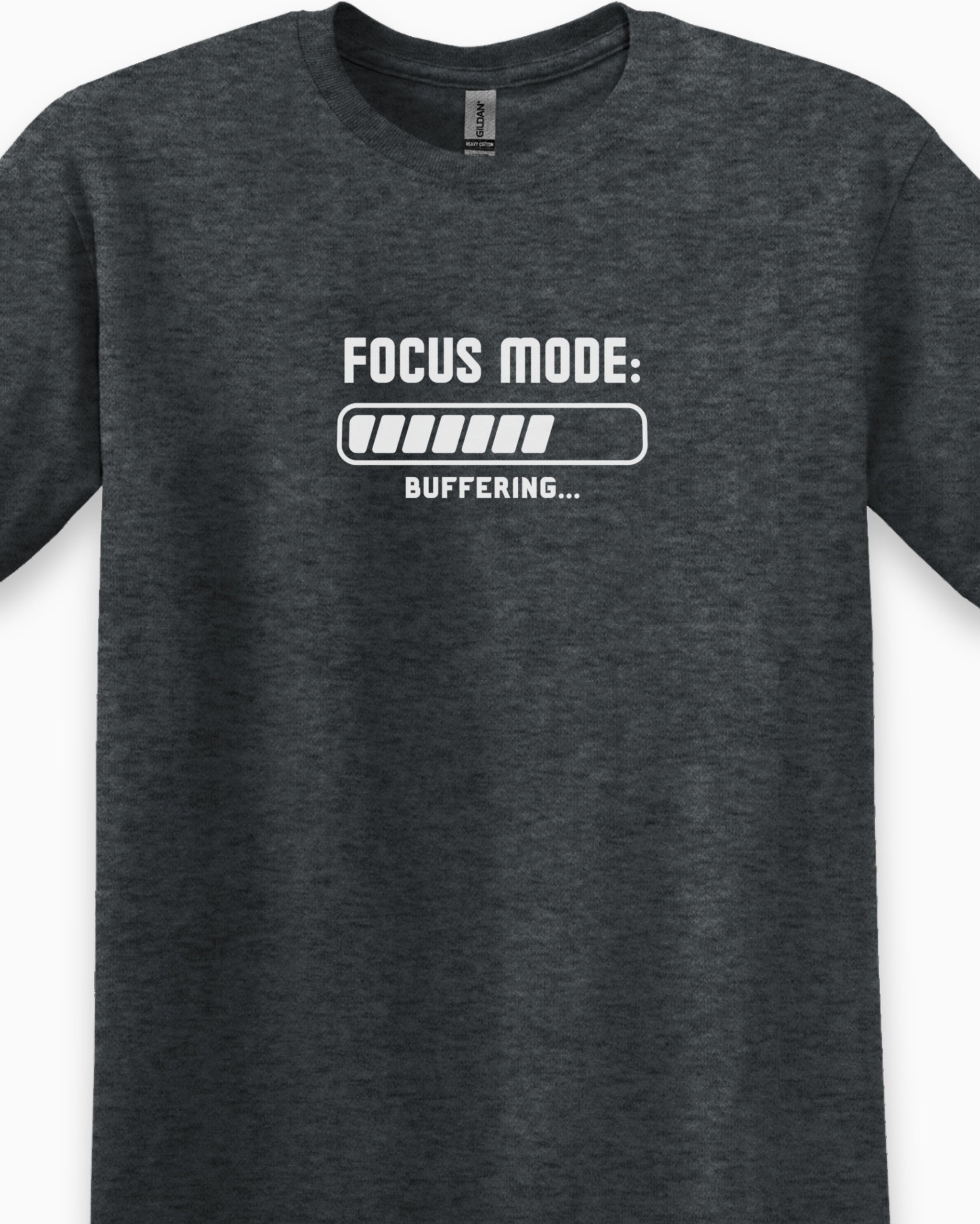 ADHD Focus Mode Buffering Tee-Neurodiversity, ADHD & Autism Awareness & Acceptance T-Shirt by Daily Bloom