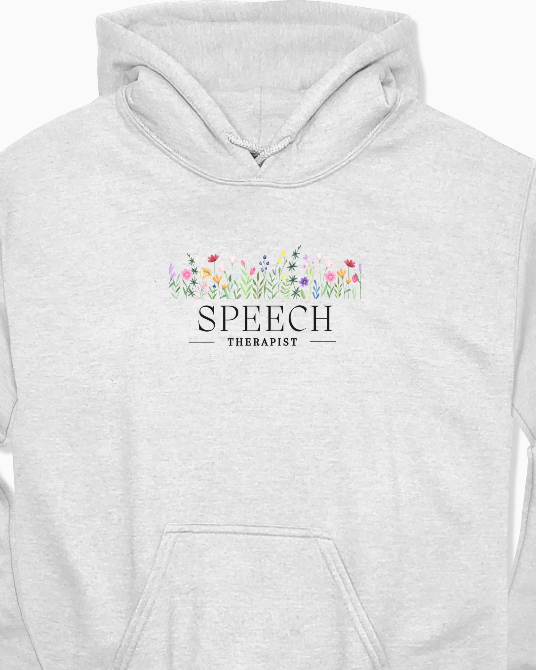 Speech Therapist Floral Hoodie