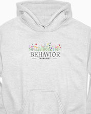 Behavior Therapist Floral Hoodie