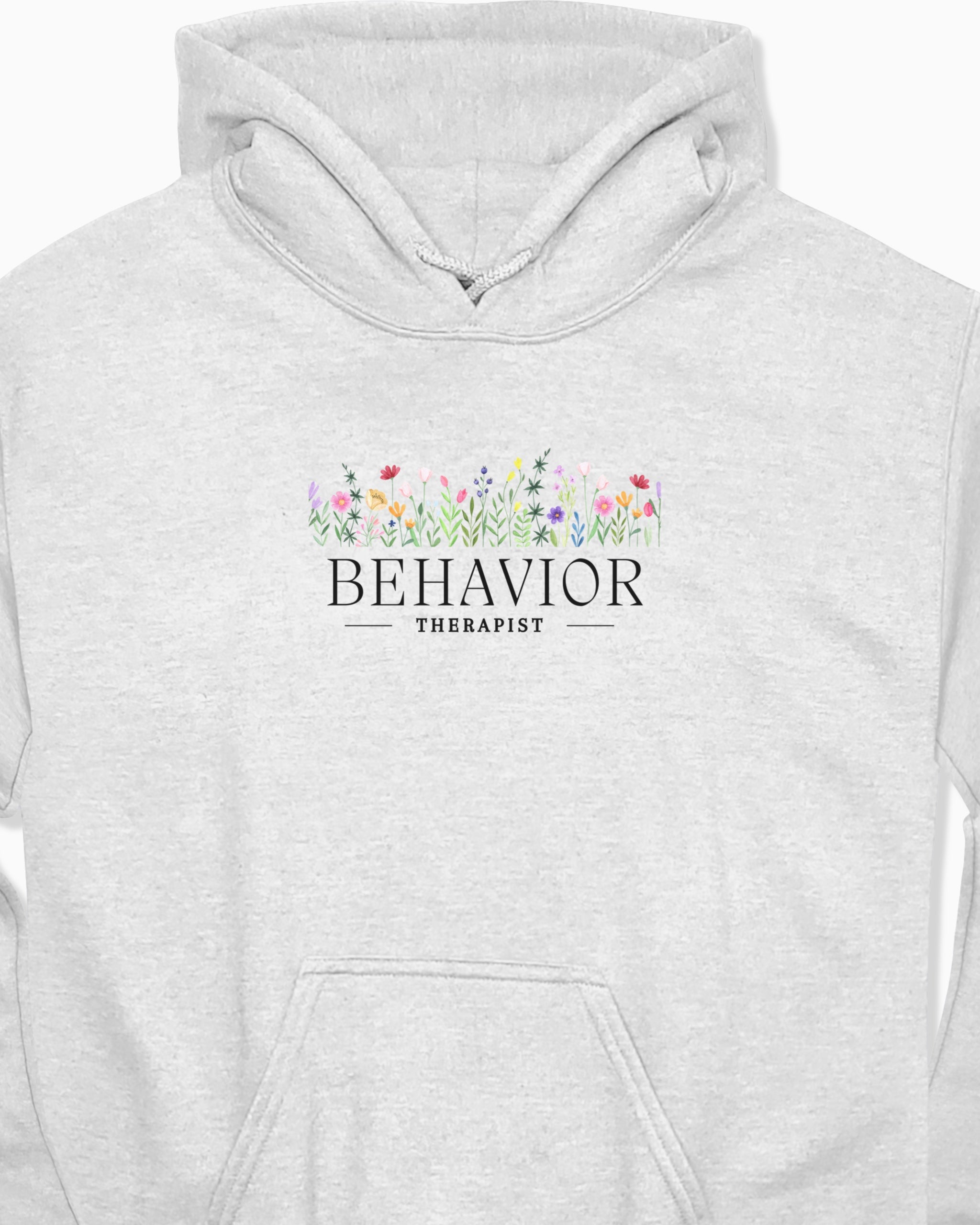 Behavior Therapist Floral Hoodie