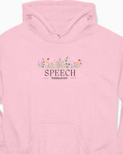 Speech Therapist Floral Hoodie