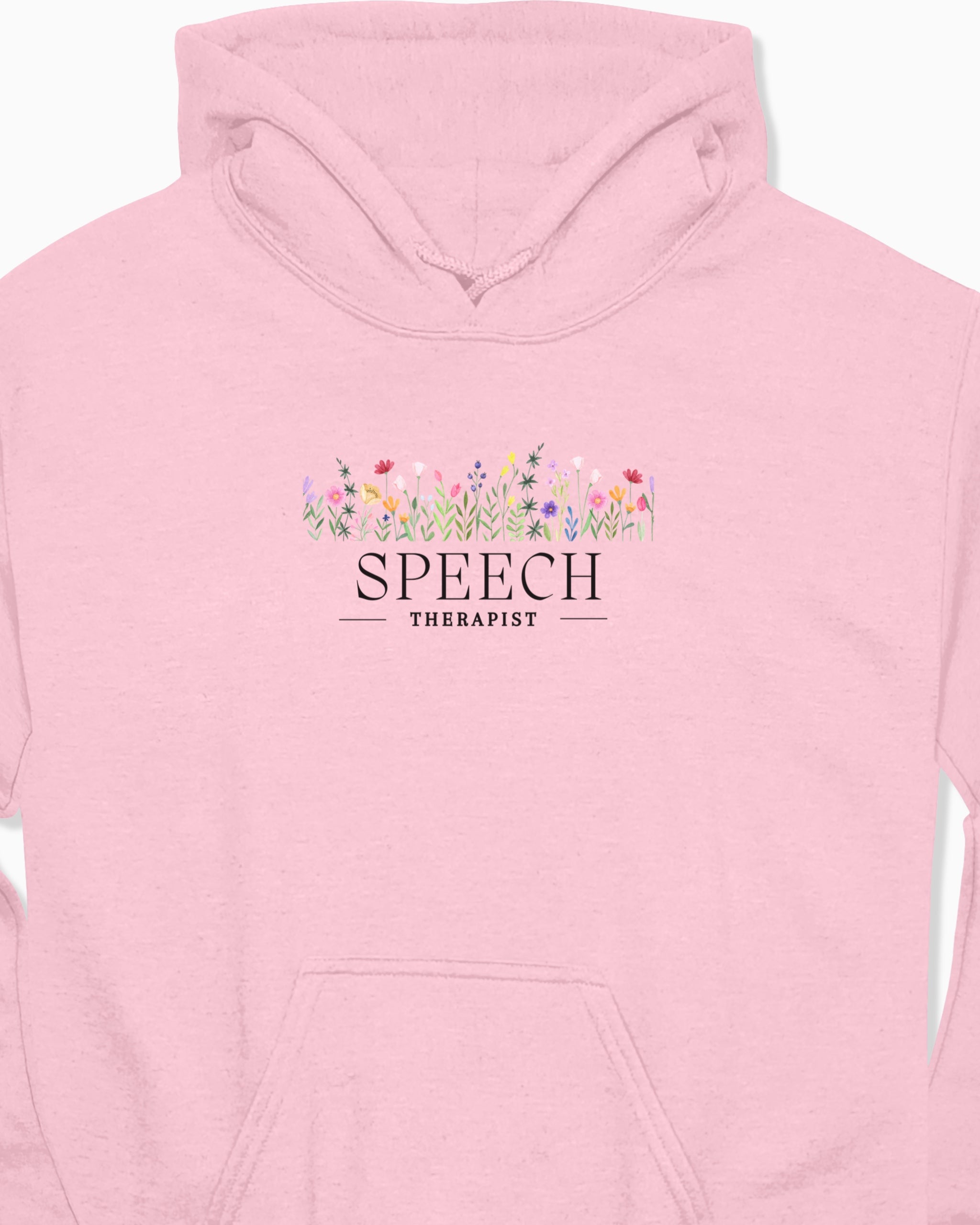 Speech Therapist Floral Hoodie