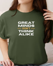 Great Minds Don't Think Alike Tee-Neurodiversity, ADHD & Autism Awareness & Acceptance T-Shirt by Daily Bloom