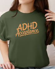 ADHD Acceptance Grunge Style Tee-Neurodiversity, ADHD & Autism Awareness & Acceptance T-Shirt by Daily Bloom