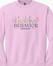 Behavior Therapist Floral Sweatshirt