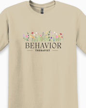 Behavior Therapist Floral Tee-Neurodiversity, ADHD & Autism Awareness & Acceptance T-Shirt by Daily Bloom