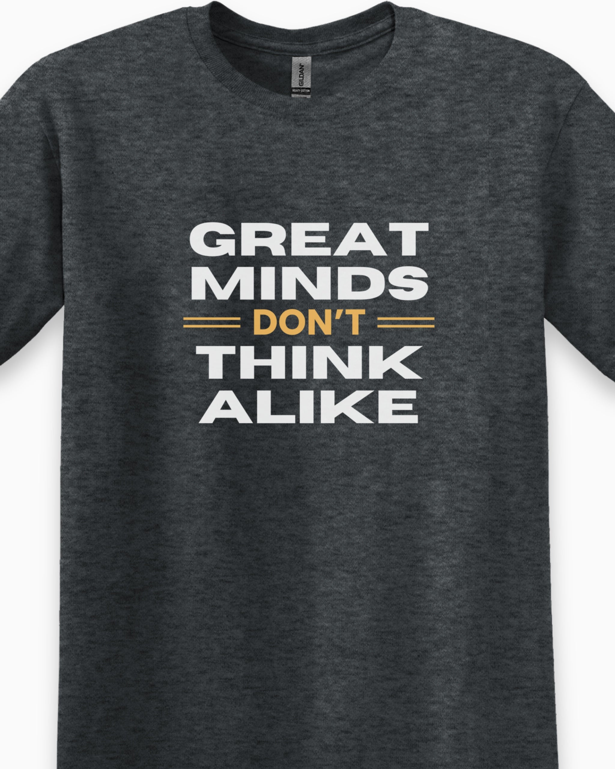Great Minds Don't Think Alike Tee-Neurodiversity, ADHD & Autism Awareness & Acceptance T-Shirt by Daily Bloom