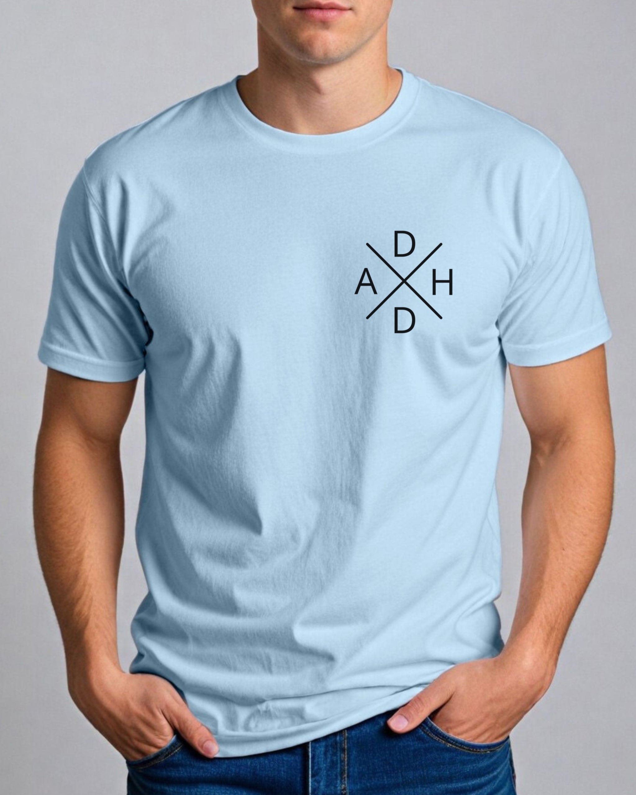 ADHD Cross Tee-Neurodiversity, ADHD & Autism Awareness & Acceptance T-Shirt by Daily Bloom