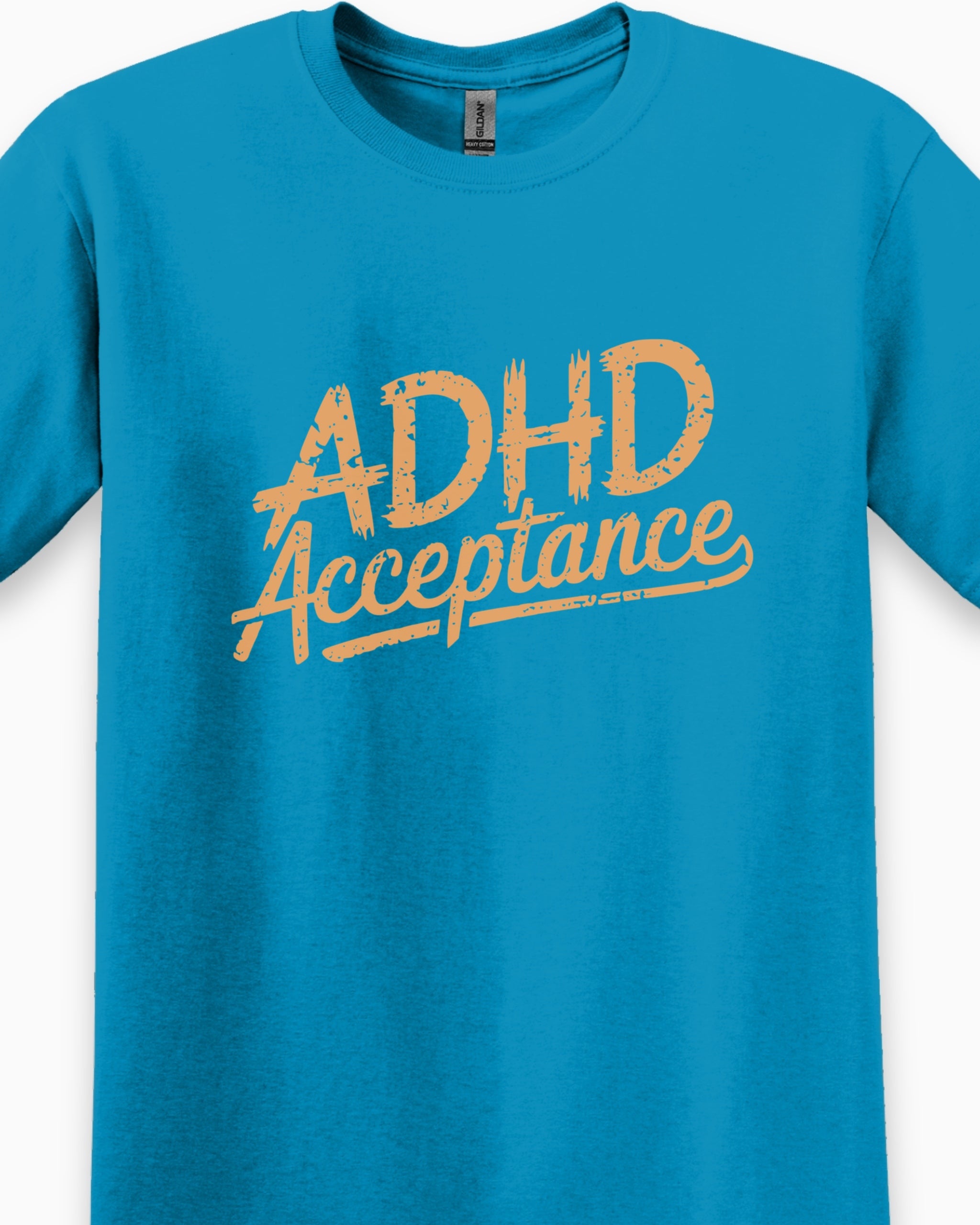 ADHD Acceptance Grunge Style Tee-Neurodiversity, ADHD & Autism Awareness & Acceptance T-Shirt by Daily Bloom