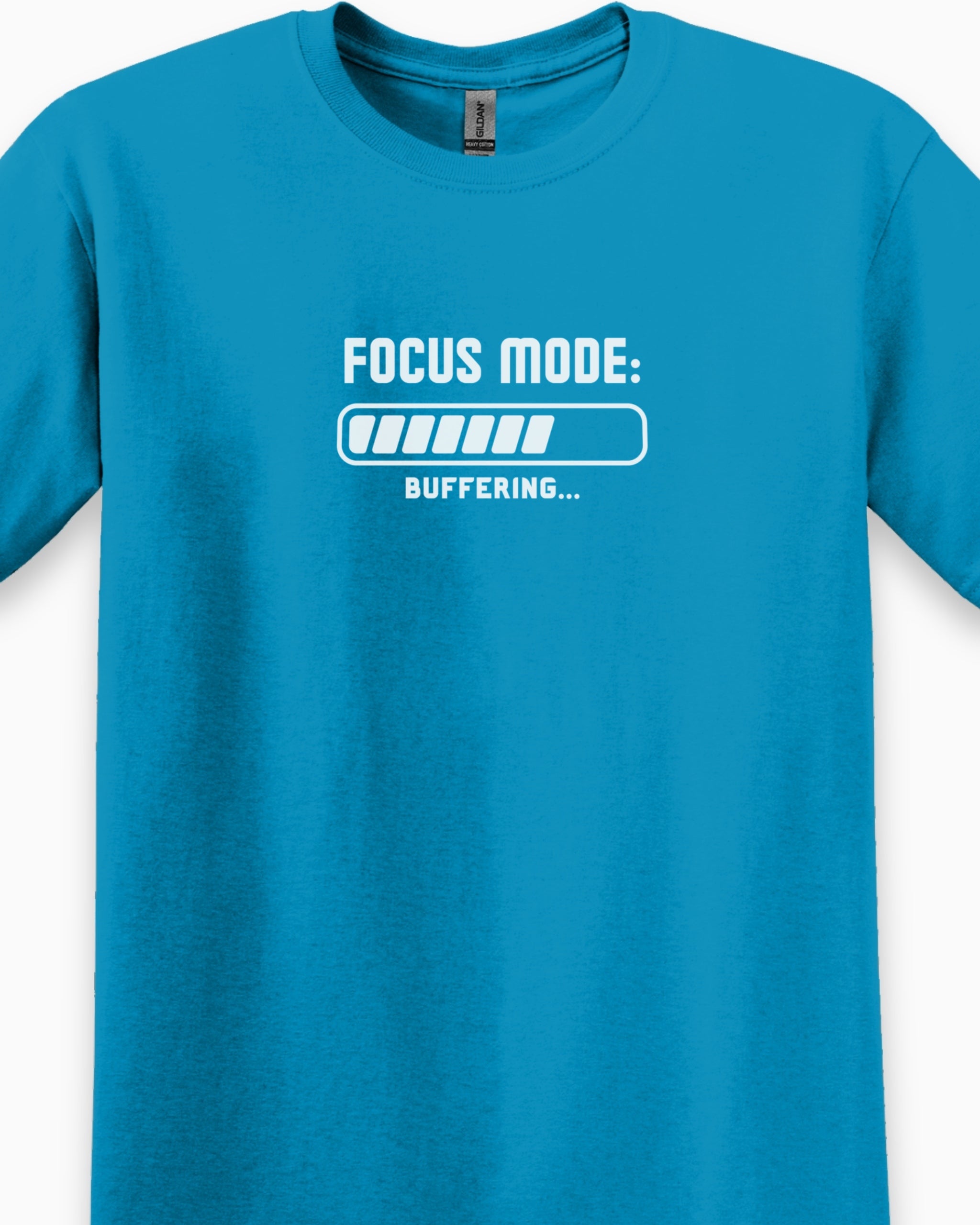 ADHD Focus Mode Buffering Tee-Neurodiversity, ADHD & Autism Awareness & Acceptance T-Shirt by Daily Bloom