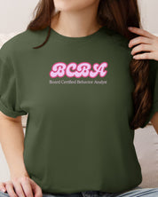 BCBA Groovy Tee-Neurodiversity, ADHD & Autism Awareness & Acceptance T-Shirt by Daily Bloom