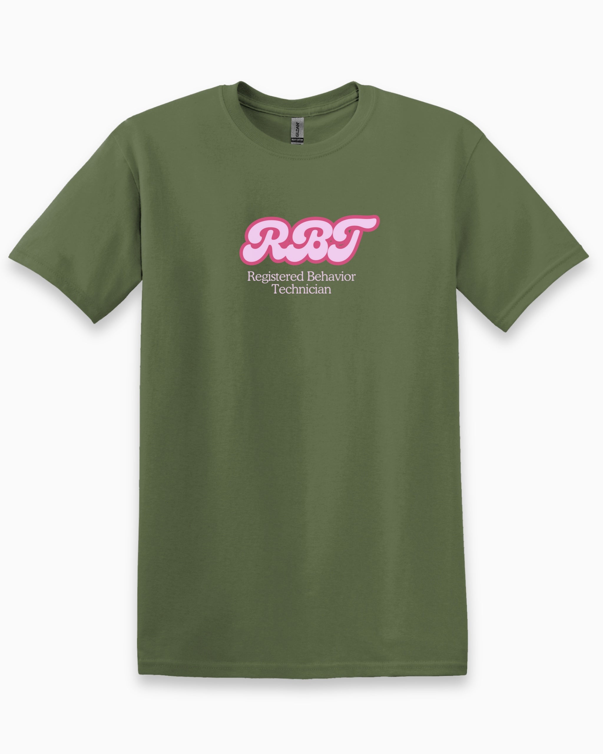 RBT Groovy Tee-Military Green-Neurodiversity, ADHD & Autism Awareness & Acceptance T-Shirt by Daily Bloom
