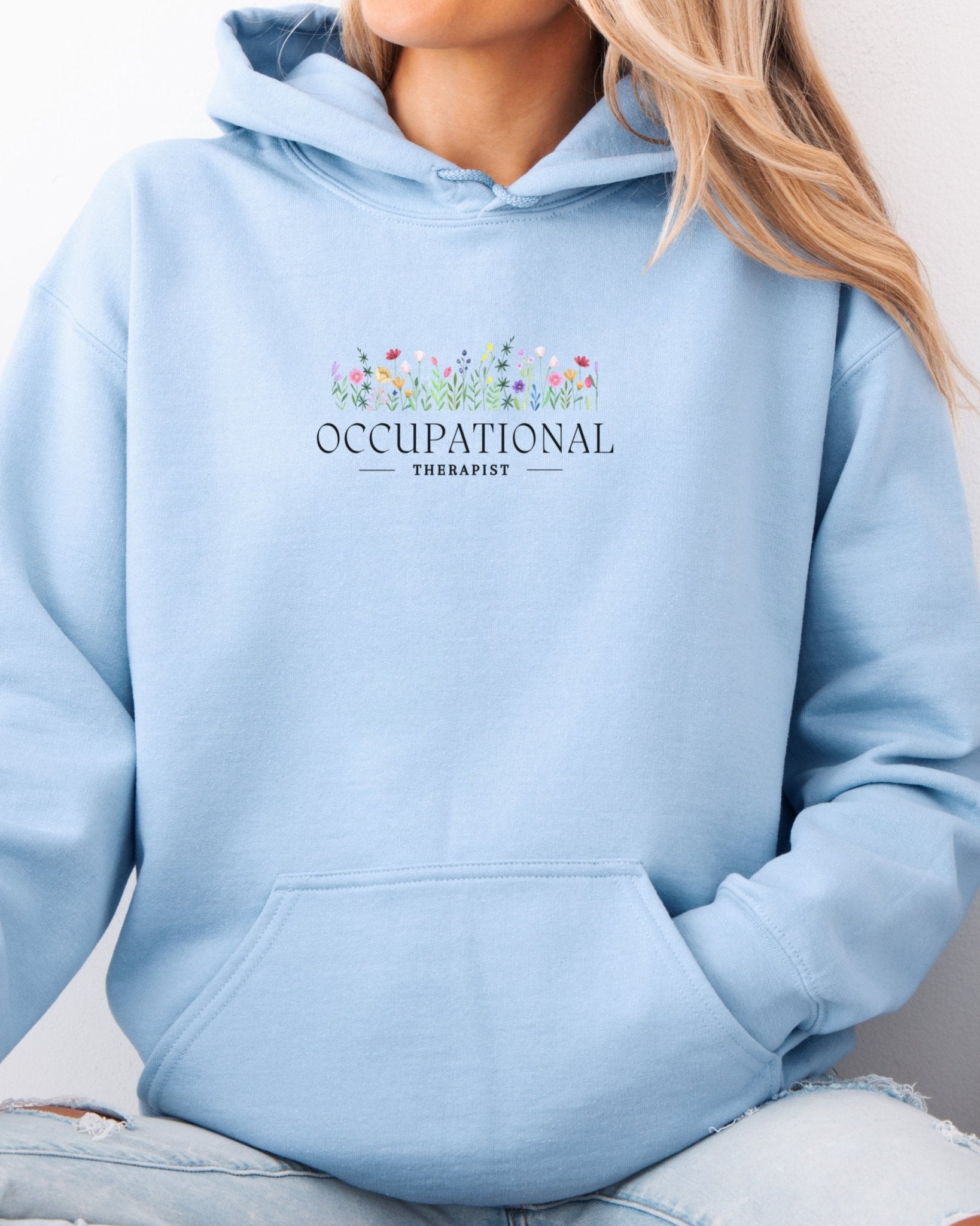 Autism Hoodie - Occupational Therapist Floral Hoodie - Daily Bloom