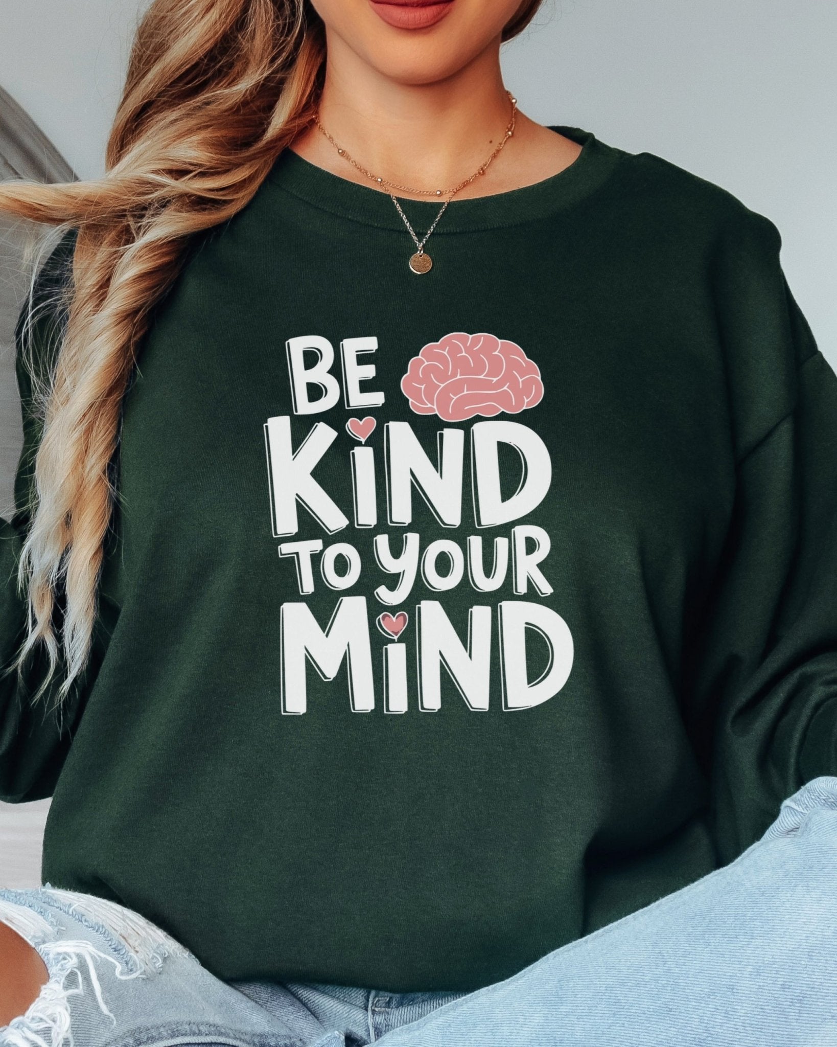 Autism Long - sleeve - Be Kind to Your Mind Long Sleeve T-Shirt - Daily Bloom