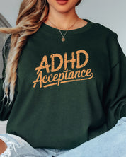 ADHD Acceptance Grunge Style Long Sleeve T-Shirt