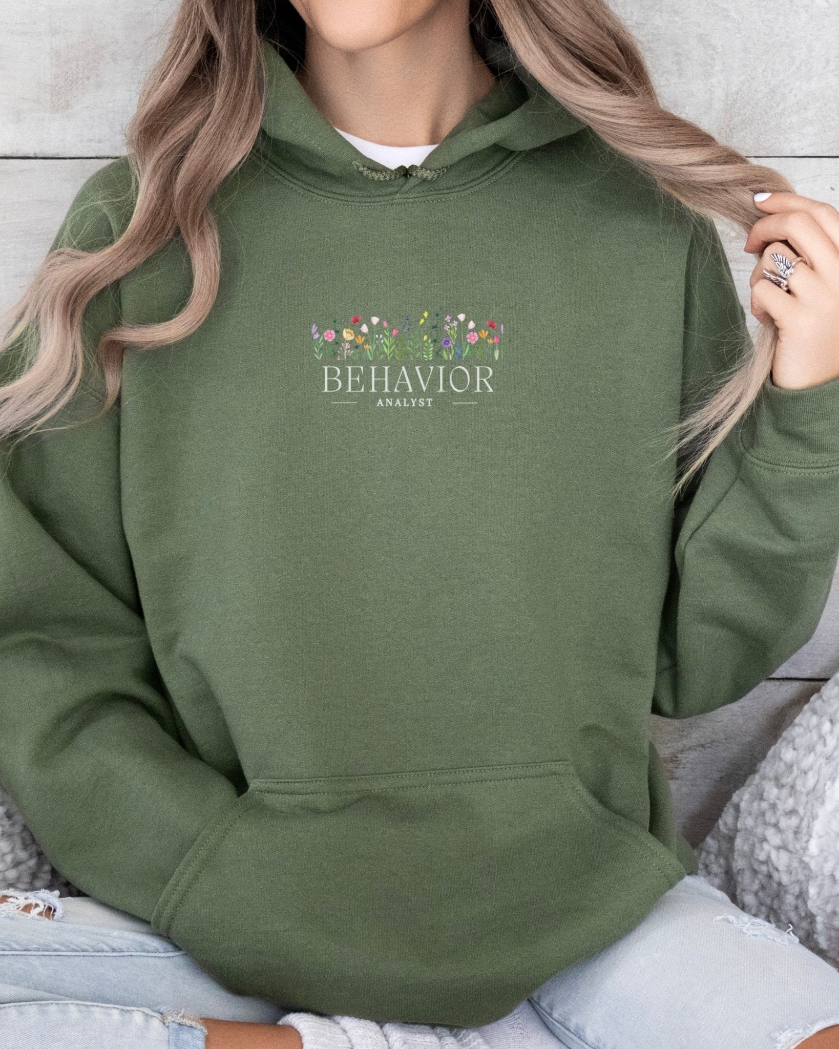 Autism Hoodie - Behavior Analyst Floral Hoodie - Daily Bloom