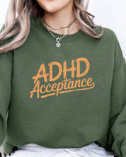 ADHD Acceptance Grunge Style Sweatshirt