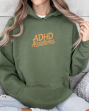 ADHD Acceptance Grunge Style Hoodie