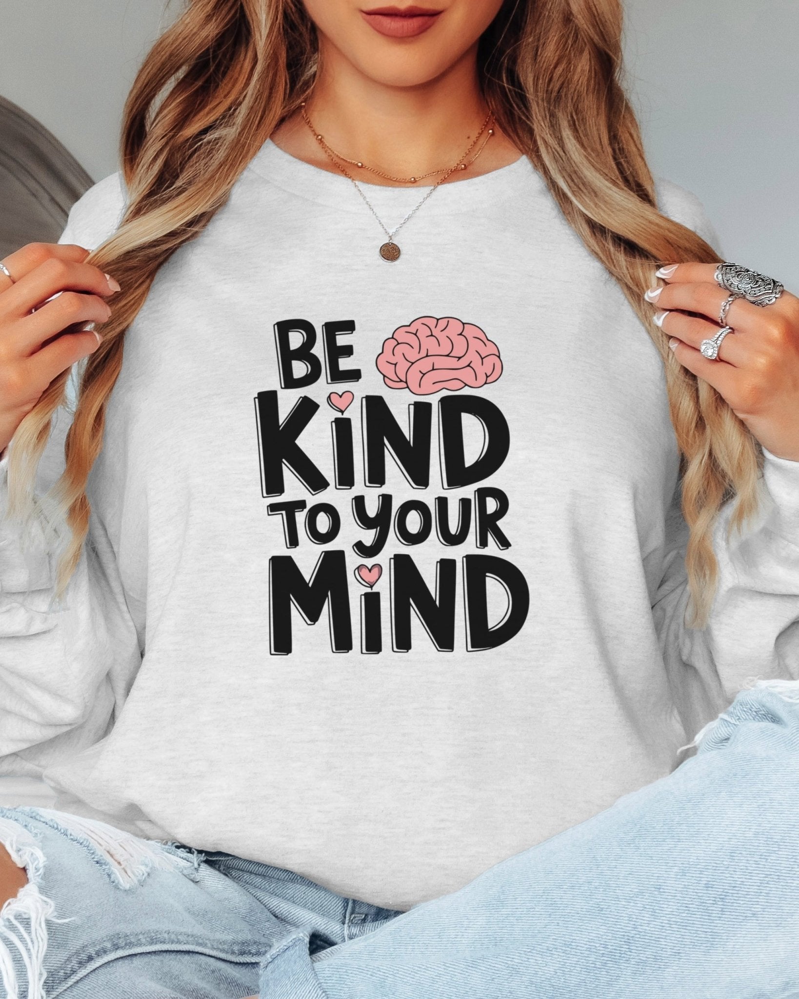 Autism Long - sleeve - Be Kind to Your Mind Long Sleeve T-Shirt - Daily Bloom