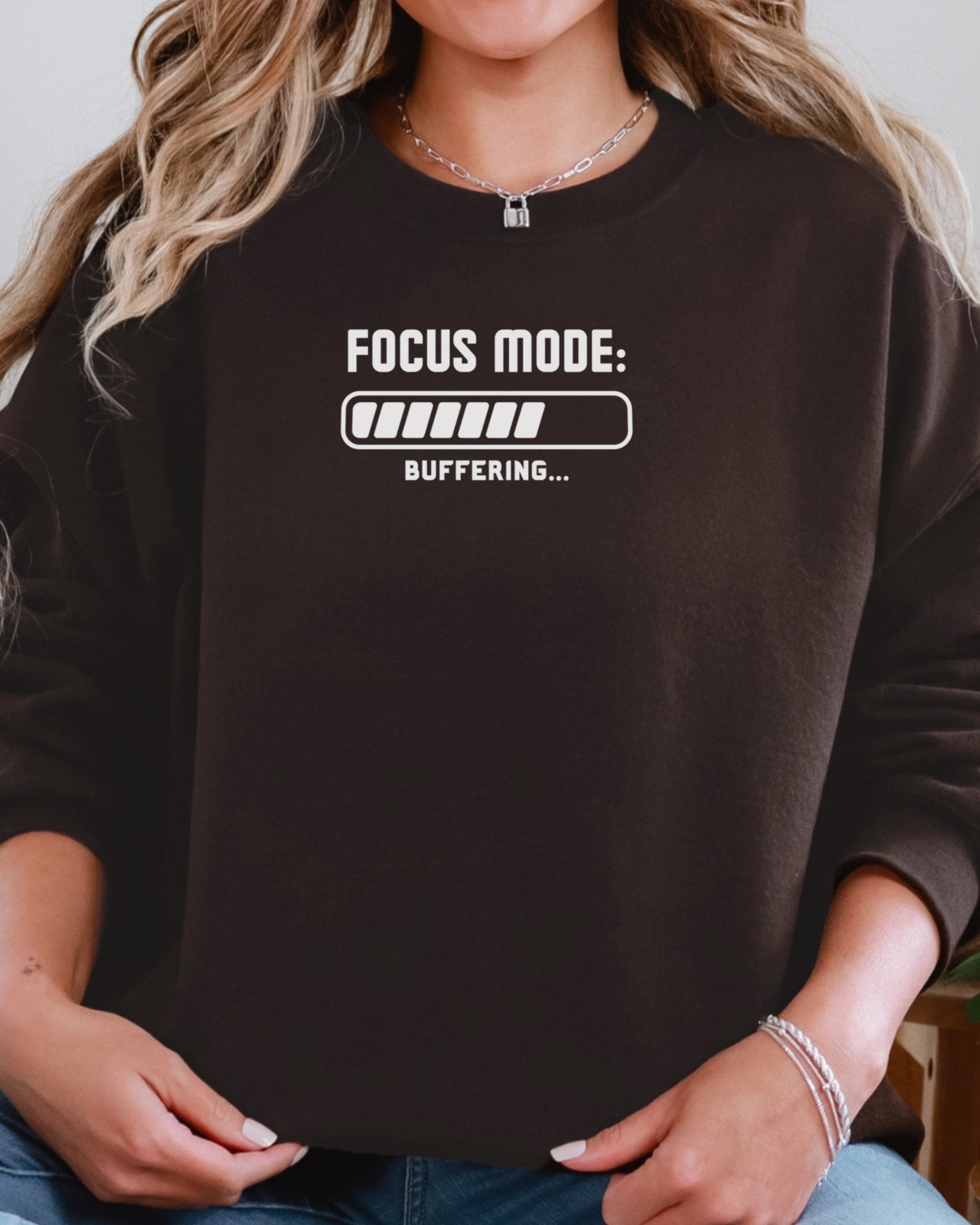Autism Sweatshirt - ADHD Focus Mode Buffering Sweatshirt - Daily Bloom