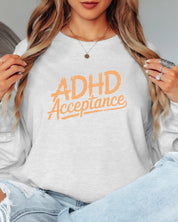 ADHD Acceptance Grunge Style Long Sleeve T-Shirt
