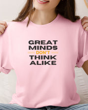 Great Minds Don't Think Alike Tee-Neurodiversity, ADHD & Autism Awareness & Acceptance T-Shirt by Daily Bloom