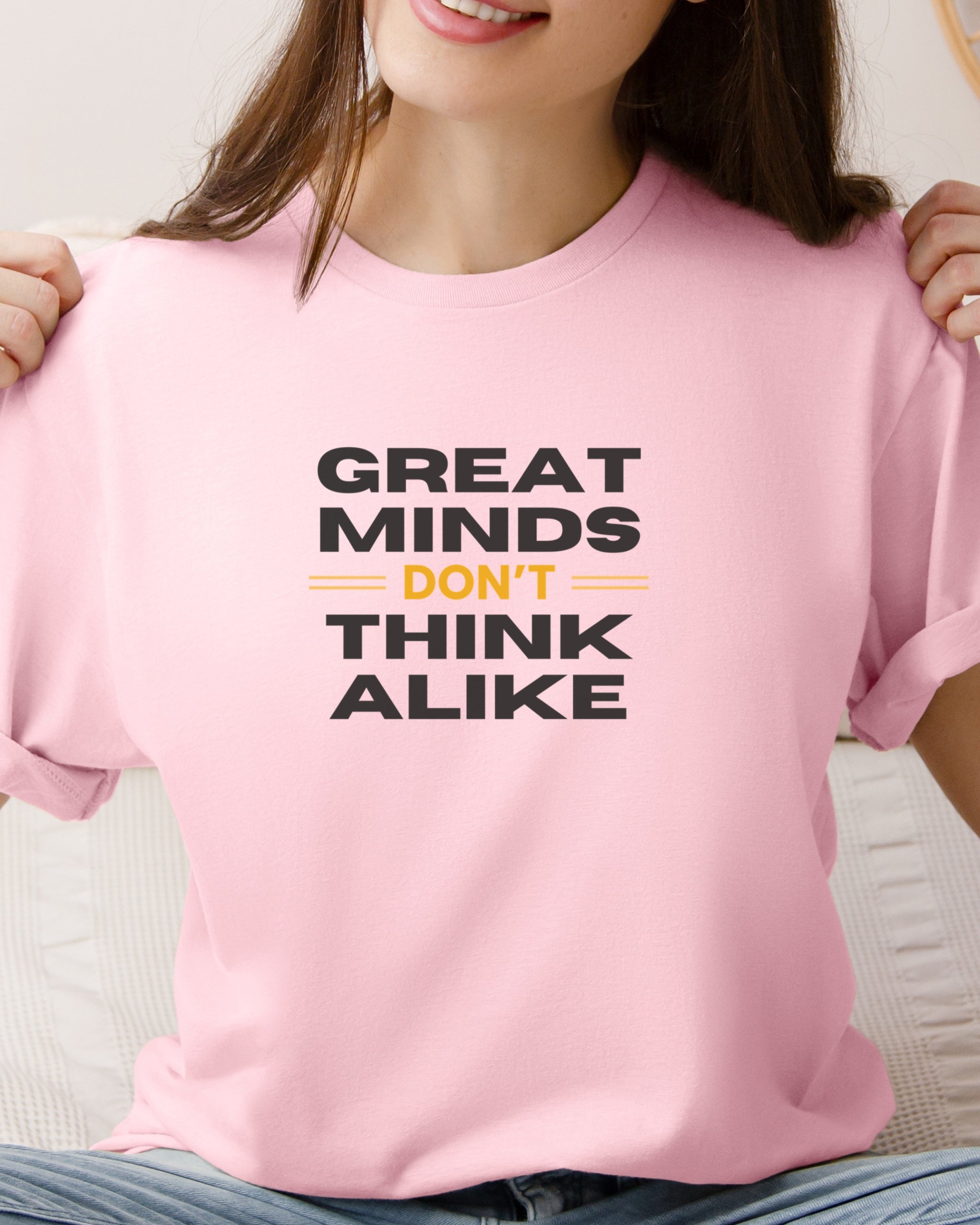 Great Minds Don't Think Alike Tee-Neurodiversity, ADHD & Autism Awareness & Acceptance T-Shirt by Daily Bloom