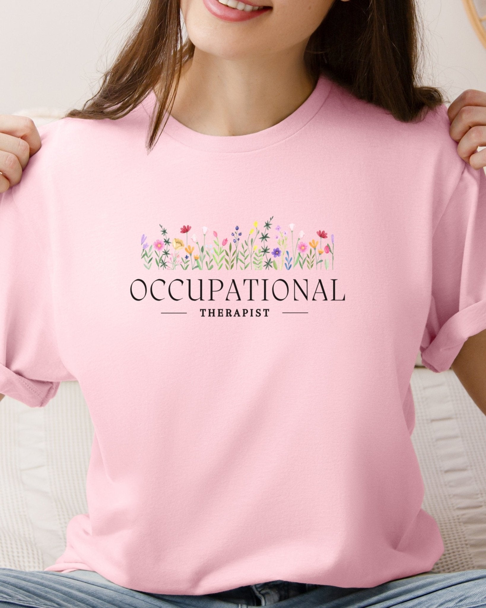 Autism T-Shirt - Occupational Therapist Floral Tee - Daily Bloom
