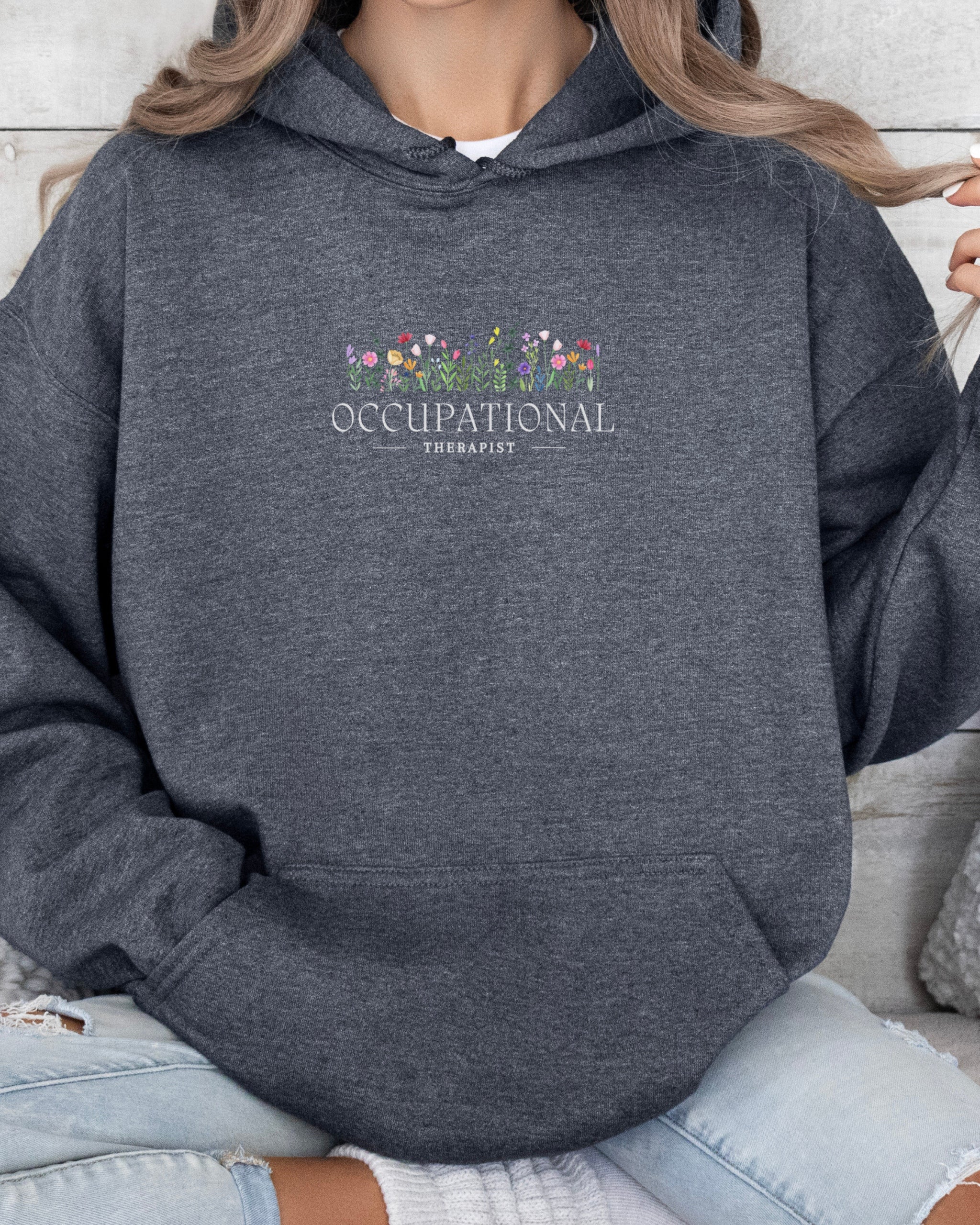 Occupational Therapist Floral Hoodie