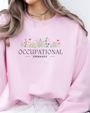 Occupational Therapist Floral Sweatshirt