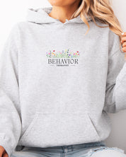 Behavior Therapist Floral Hoodie